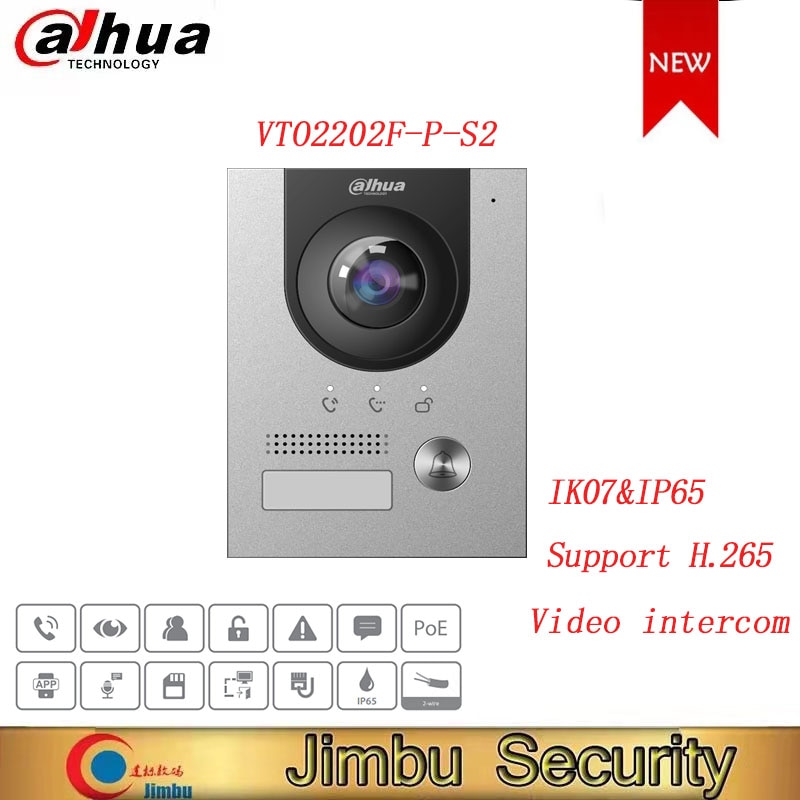 Dahua   POE VTO2202F-P-S2 2 ̾ IP  ..